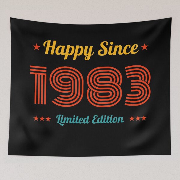 Item preview, VINTAGE HAPPY SINCE 1983 LIMITED EDITION BIRTHDAY GIFT IDEA designed and sold by Kipcio.