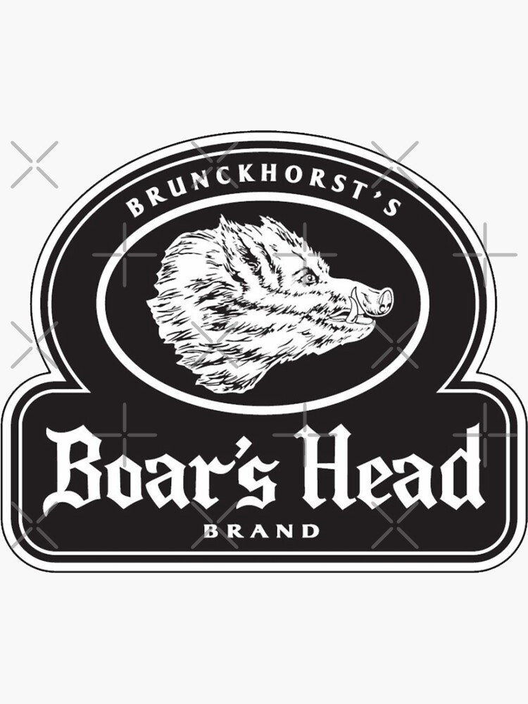 "Retro The Boars Head" Sticker for Sale by DLutfy Redbubble