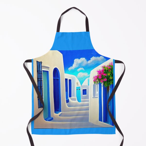 Item preview, Santorini Street 6 - Throw Pillows and Prints. designed and sold by ScatterHub.