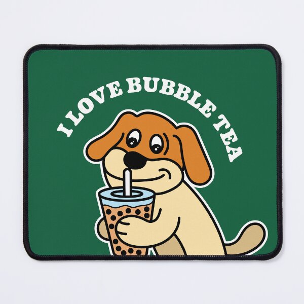 Item preview, Dog Drinking Bubble Tea designed and sold by define design.