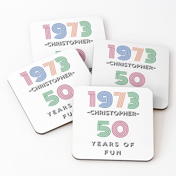 Item preview, CHRISTOPHER NAME: CHRISTOPHER 50 YEARS OF FUN DESIGN. designed and sold by AlexRelax.