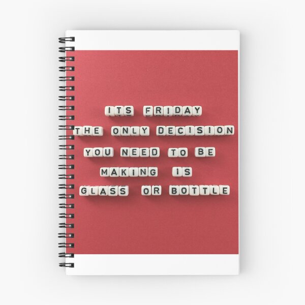 Item preview, The Only Friday Decision Is Glass or Bottle designed and sold by squaresayings.