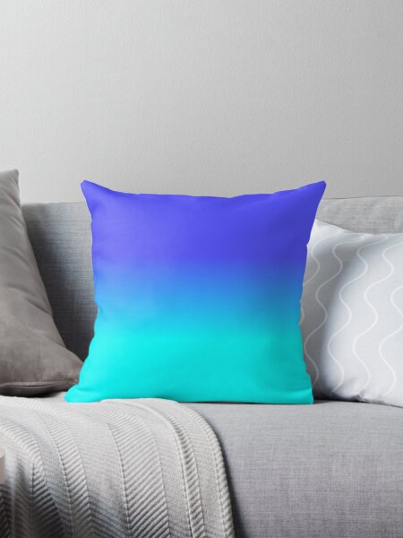 Item preview, Neon Blue and Bright Neon Aqua Ombré Shade Color Fade designed and sold by podartist.