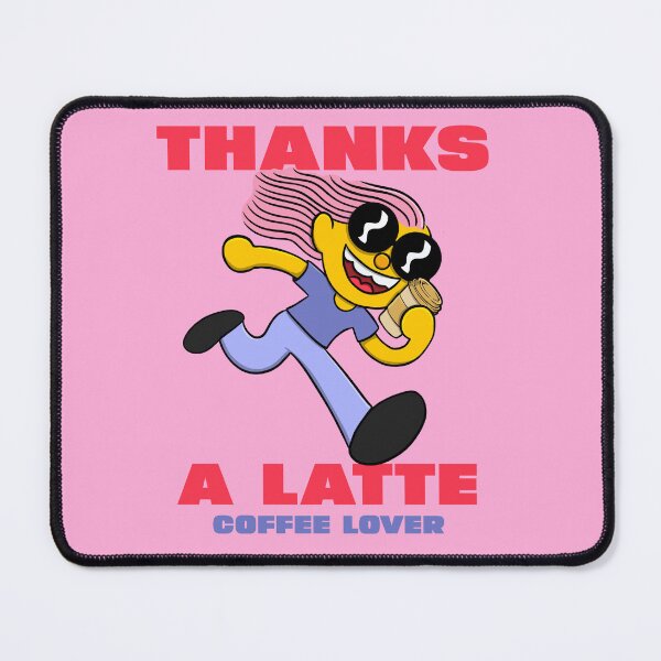 Item preview, Thanks a latte coffee lover designed and sold by ImaginarStore.