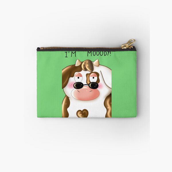 Item preview, I'm Mooody! Cute cow with glasses / sunglasses designed and sold by GiiReez.