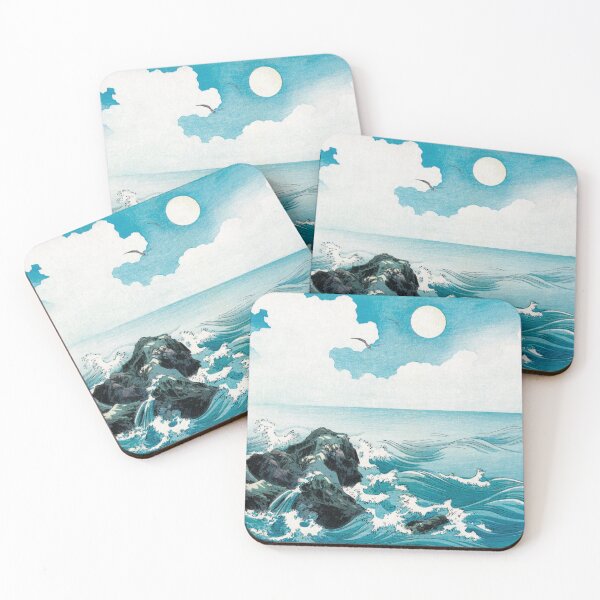 Item preview, Vintage Ocean Wave at Kojima Island, Vintage Japanese Woodcut Print designed and sold by BossyCatHome.