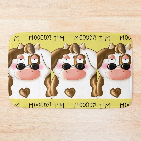 Item preview, I'm Mooody! Cute cow with glasses / sunglasses designed and sold by GiiReez.