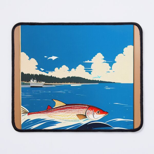 Item preview, Vintage Retro Cod Fishing Poster designed and sold by BAYFAIRE.