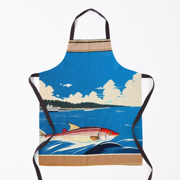 Item preview, Vintage Retro Cod Fishing Poster designed and sold by BAYFAIRE.