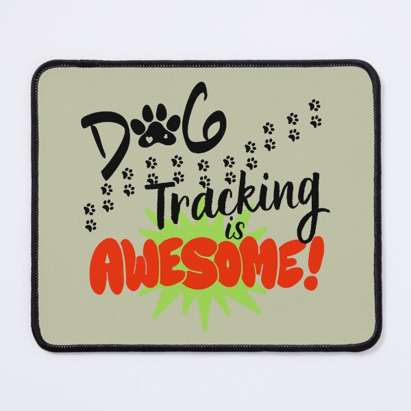 Item preview, Dog Tracking is Awesome Retro design (for light colored fabrics)for the rescuers who find lost kids, pets, elderly and other animals, the heroes who train and track. designed and sold by tranquilbeach.