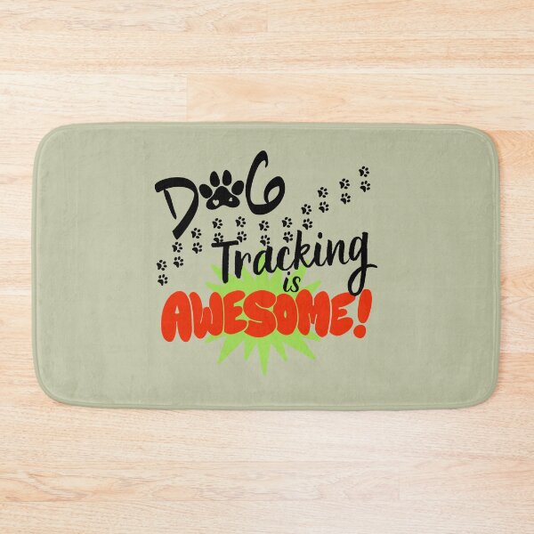 Item preview, Dog Tracking is Awesome Retro design (for light colored fabrics)for the rescuers who find lost kids, pets, elderly and other animals, the heroes who train and track. designed and sold by tranquilbeach.
