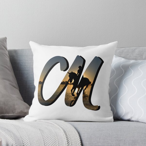 Item preview, Letter M Monogram Script Initial Horseback Riding Variant  designed and sold by quirkycounselor.