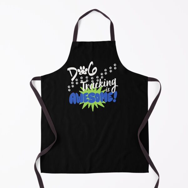 Item preview, Dog Tracking is Awesome Retro Blue design (for dark colored fabrics)for the rescuers who find lost kids, pets, elderly and other animals, the heroes who train and track. designed and sold by tranquilbeach.