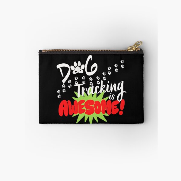 Item preview, Dog Tracking is Awesome Retro Red design (for dark colored fabrics)for the rescuers who find lost kids, pets, elderly and other animals, the heroes who train and track. designed and sold by tranquilbeach.