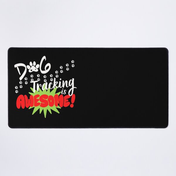 Item preview, Dog Tracking is Awesome Retro Red design (for dark colored fabrics)for the rescuers who find lost kids, pets, elderly and other animals, the heroes who train and track. designed and sold by tranquilbeach.