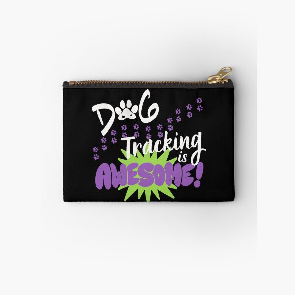 Item preview, Dog Tracking is Awesome Retro Purple design (for dark colored fabrics)for the rescuers who find lost kids, pets, elderly and other animals, the heroes who train and track. designed and sold by tranquilbeach.