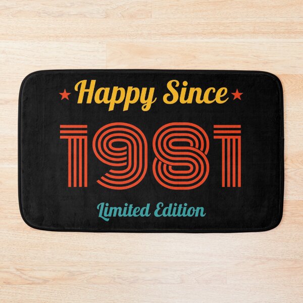 Item preview, VINTAGE HAPPY SINCE 1981 LIMITED EDITION BIRTHDAY GIFT IDEA designed and sold by Kipcio.