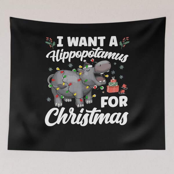 Item preview, I Want A Hippopotamus for christmas designed and sold by Ibu83.