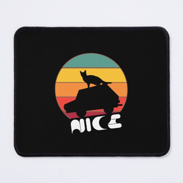 Item preview, Nice cat sit on car watching sunset funny gifts designed and sold by Drawix.