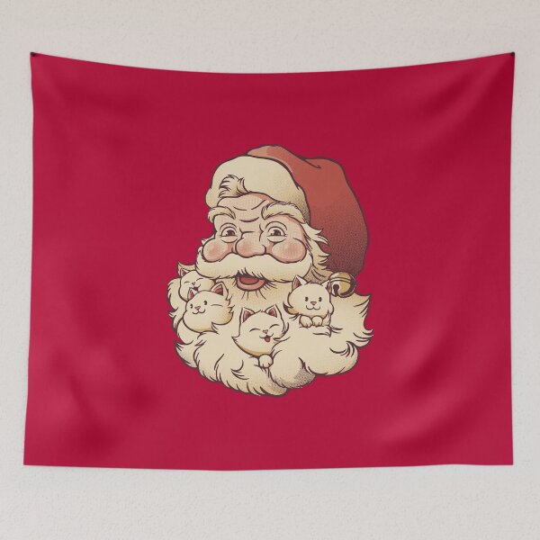 Item preview, Santa Beard Full of Cats Ugly Xmas Sweater by Tobe Fonseca designed and sold by Tobe Fonseca®.