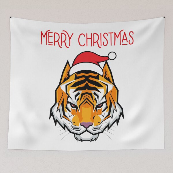 Item preview, Merry Christmas Tiger designed and sold by Mark Cannon.