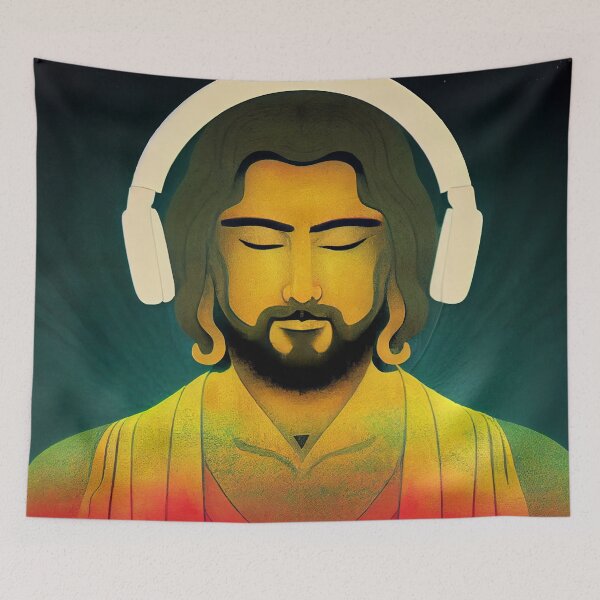 Item preview, Techno Jesus designed and sold by Myriam Iart.