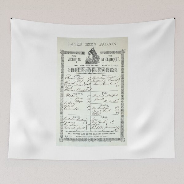 Item preview, London Whitechapel Road Saloon Food Menu 1900 designed and sold by Daniel Hagerman.