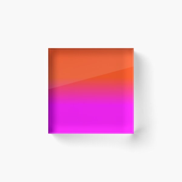 Item preview, Neon Orange and Hot Pink Ombre Shade Color Fade designed and sold by podartist.