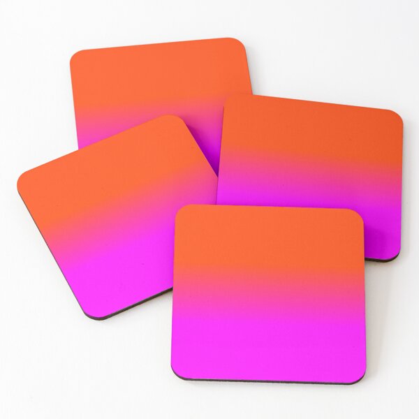 Artikelvorschau, Neonorange und Pink Ombre Shade Color Fade entworfen und verkauft von podartist.