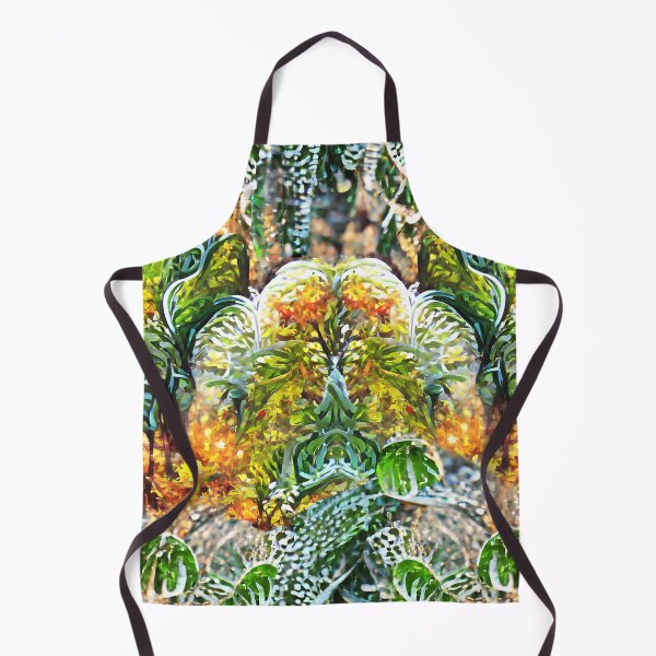 Item preview, ferns, mosses, fireflies, mysterious forest, fairy forest, fairy tale, atmospheric, natural pattern, green, yellow designed and sold by Maria Mihailova.