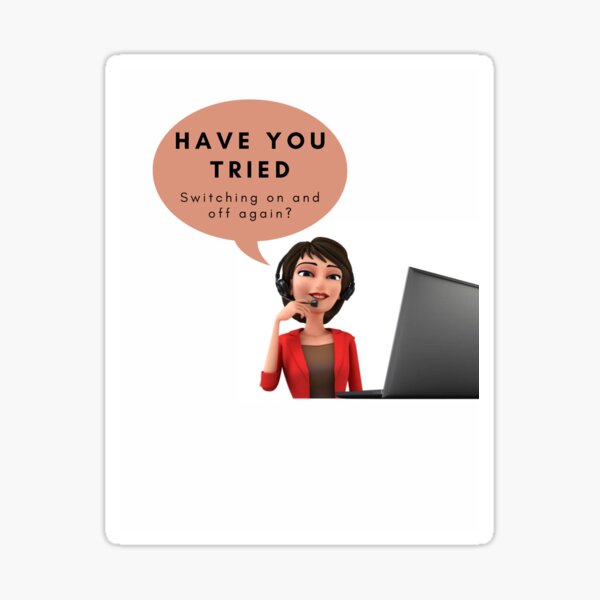 "Customer service quote " Sticker for Sale by CloudFanatic Redbubble