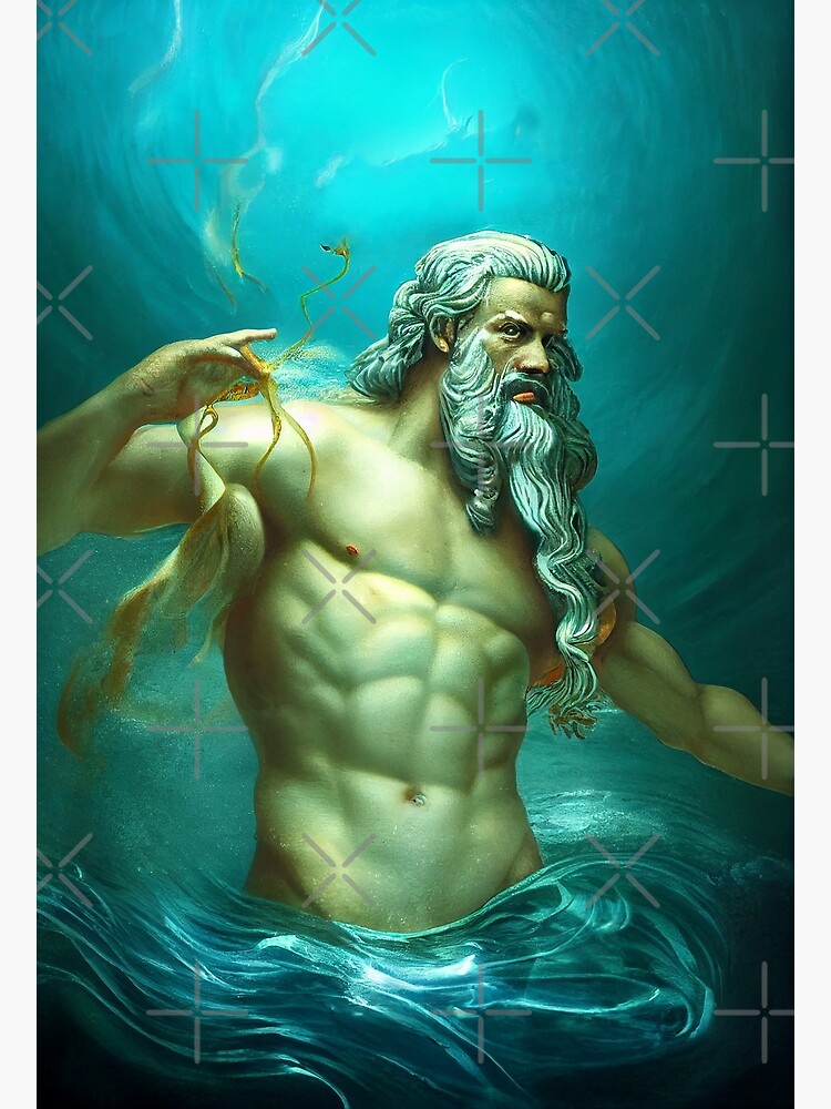 "Zeus Greek God" Poster for Sale by MyriamIart Redbubble