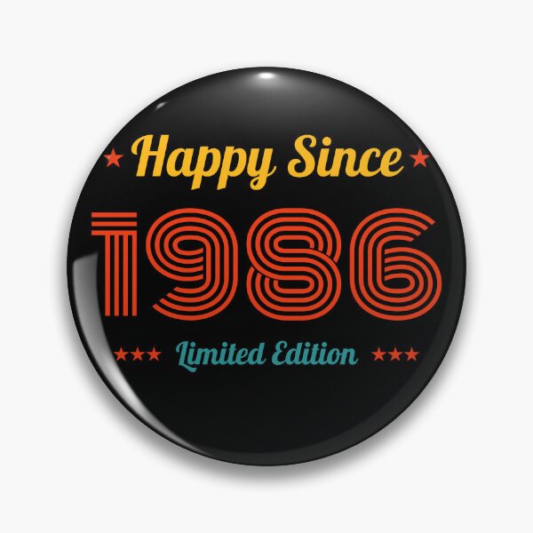 Item preview, VINTAGE HAPPY SINCE 1986 LIMITED EDITION BIRTHDAY GIFT IDEA designed and sold by Kipcio.