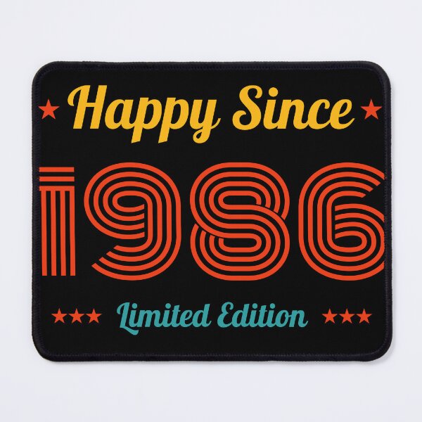 Item preview, VINTAGE HAPPY SINCE 1986 LIMITED EDITION BIRTHDAY GIFT IDEA designed and sold by Kipcio.
