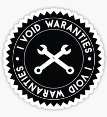 I Void Warranties Robotics Humor Sticker