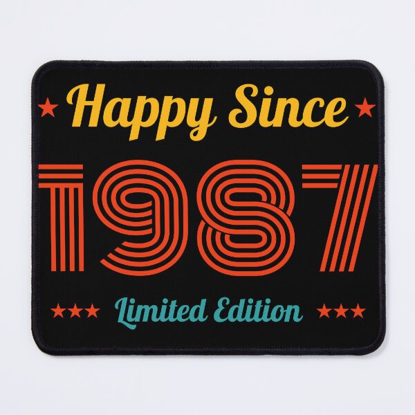 Item preview, VINTAGE HAPPY SINCE 1987 LIMITED EDITION BIRTHDAY GIFT IDEA designed and sold by Kipcio.