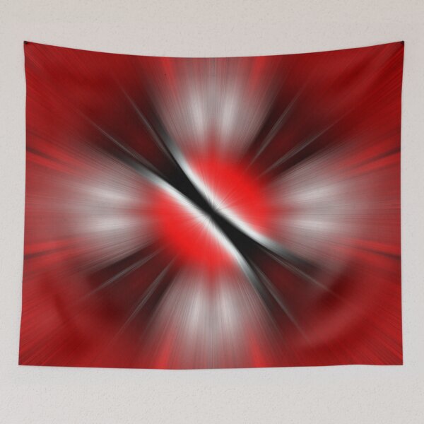 Item preview, COSMIC SOUVENIRS OF A BRIGHT CHRISTMAS IN TRINIDAD AND TOBAGO - ABSTRACT CARIBBEAN GEOMETRIC FIBER PATTERN - THE FLAG IN FIREWORKS FOR THE CARNIVAL OF TRINIDAD. designed and sold by Ralek.