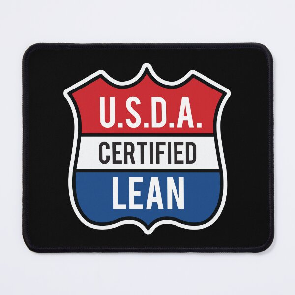 Item preview, USDA Certified Lean designed and sold by TheDesignIgloo.