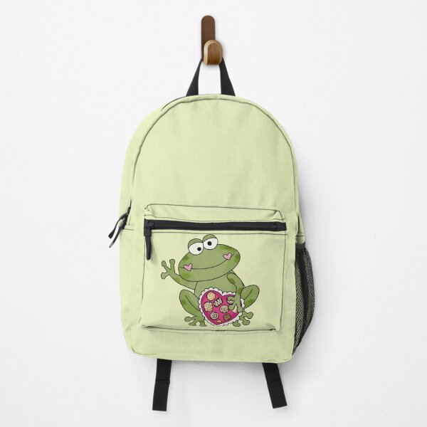 Item preview, Cottagecore aesthetic cute frog holding a heart designed and sold by HopItStudio.