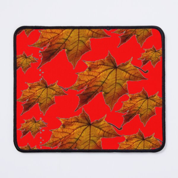 Item preview, BROWN AUTUMN LEAVES RED COLOR ART designed and sold by sharlesart.