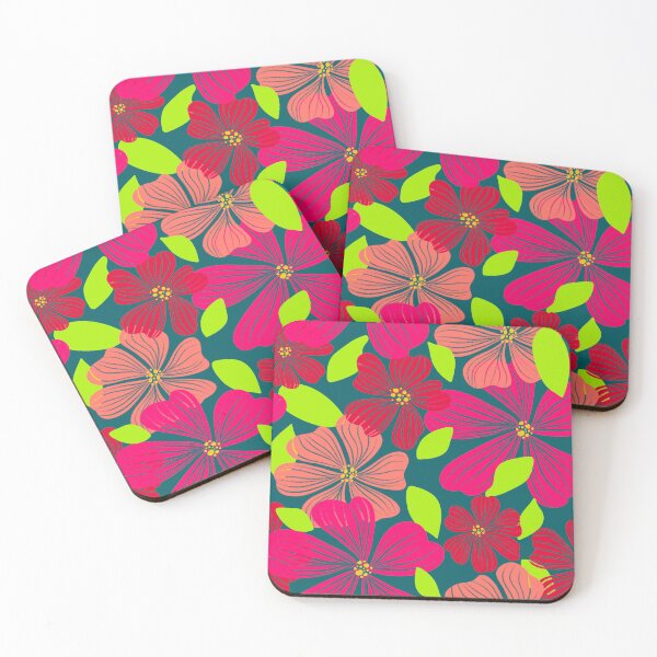 Item preview, Bright Tropical flowers designed and sold by Miriam Omura.