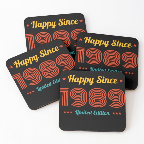 Item preview, VINTAGE HAPPY SINCE 1989 LIMITED EDITION BIRTHDAY GIFT IDEA designed and sold by Kipcio.