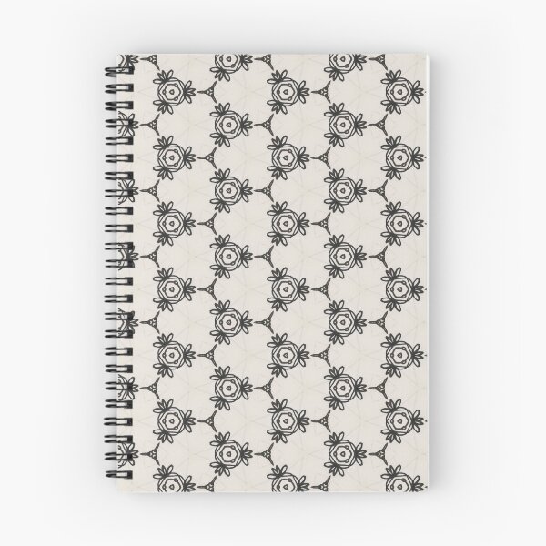 Item preview, Black and White Hexagon Floral designed and sold by debutpagesart.