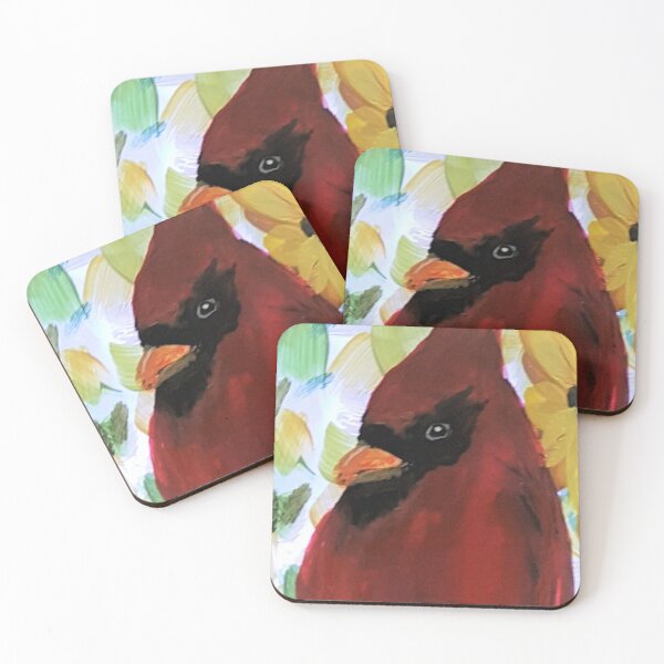 Item preview, Cardinal Painting of Male Bird designed and sold by KVELKY.