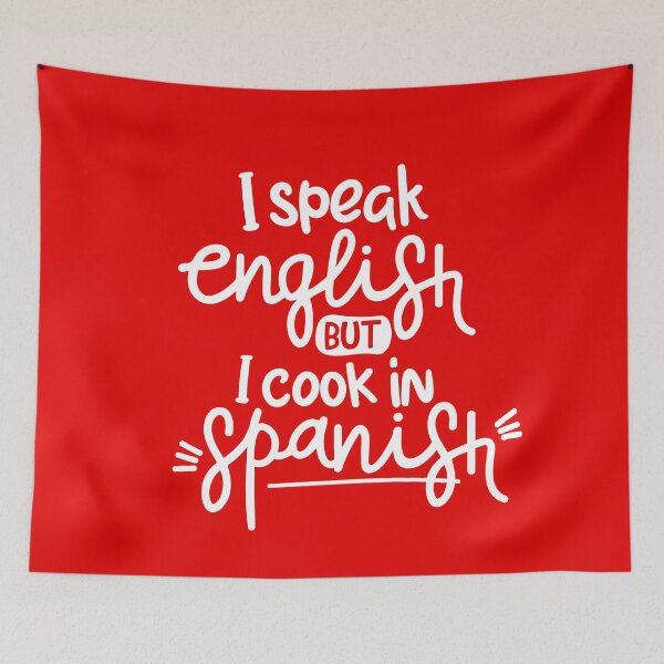 Item preview, I speak in english, but i cook in spanish designed and sold by LatinoPower.
