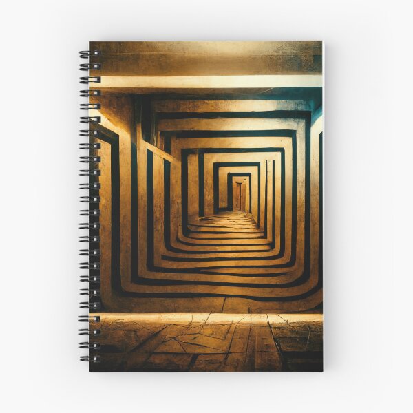 Item preview, Abstract Gold Maze Wallpaper Art designed and sold by BLADESTEM.