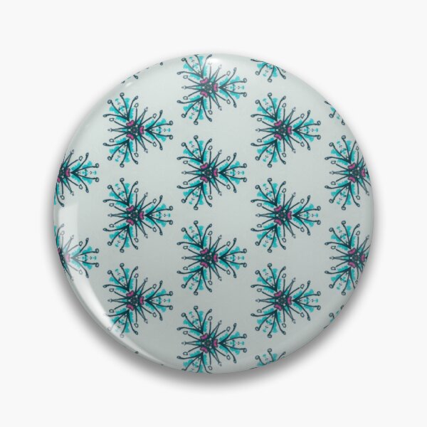 Item preview, Line Florals in Pink and Blue designed and sold by debutpagesart.