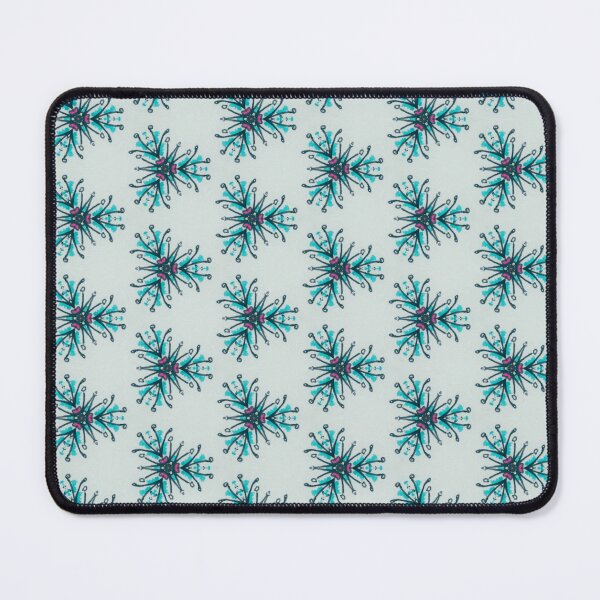 Item preview, Line Florals in Pink and Blue designed and sold by debutpagesart.