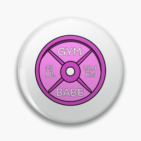 Item preview, Pink Gym Babe 45 lb Plate designed and sold by cassiedraws.
