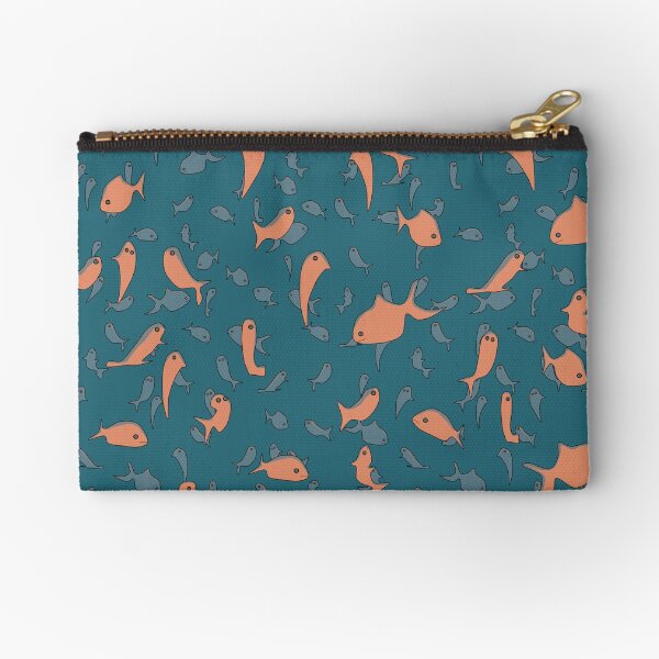 Lots of Fish Pattern Zipper Pouch